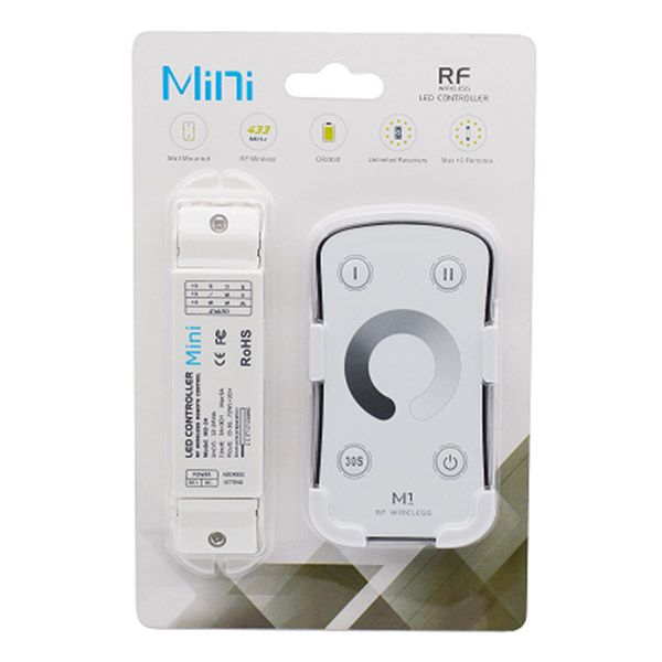 DC12-24V 9A LED Single Color Dimmer Controller, For LED Strip Light Kit DC12-24V 9A LED Single Color Dimmer Controller, For LED Strip Light Kit